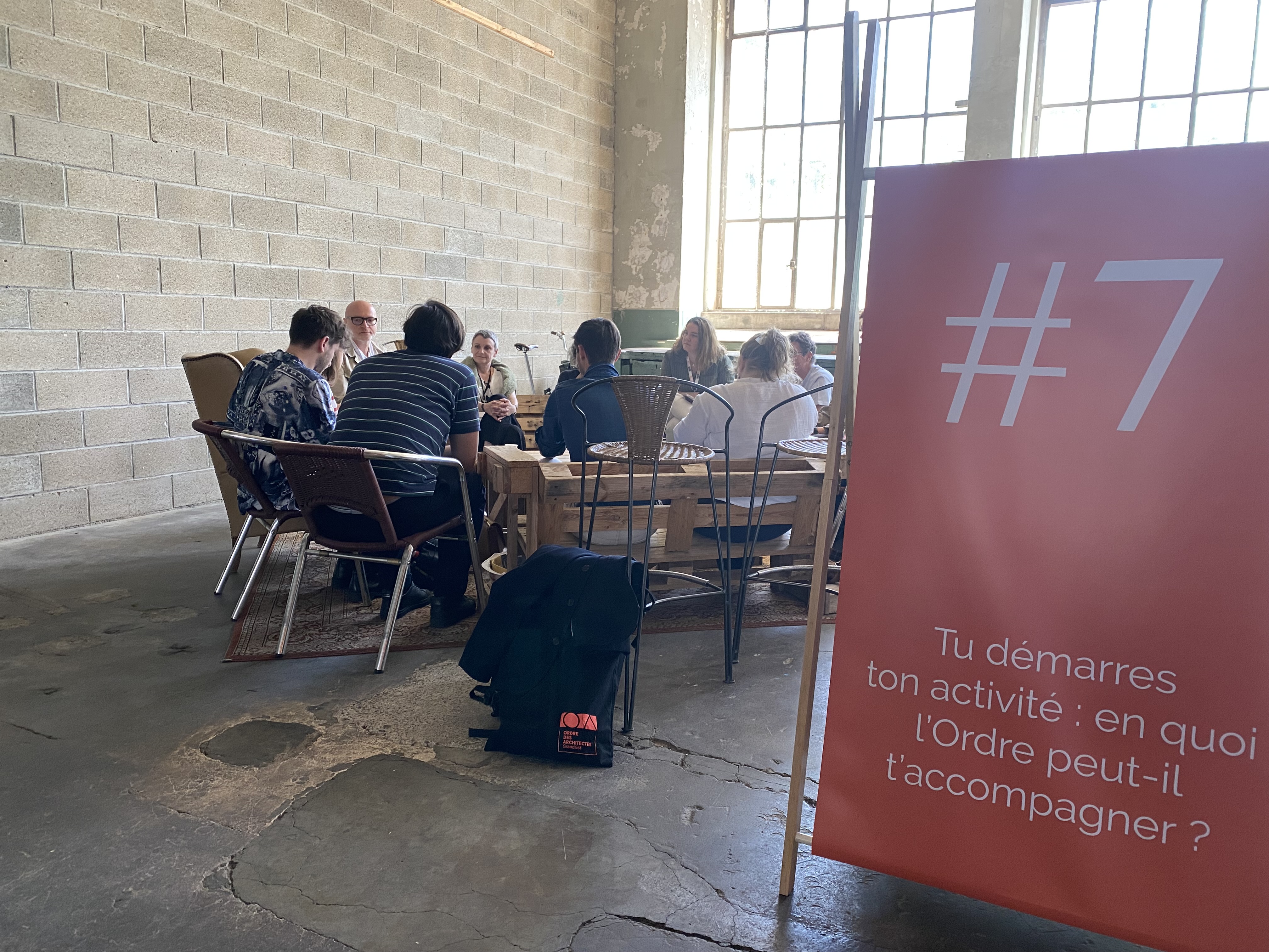 Agora de discussion à la rencontre annuelle des architectes du Grand Est