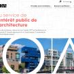 Page d'accueil site de l'Ordre des architectes