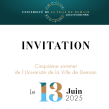 Invitation 5e sommet de l'Université de la Ville de Demain