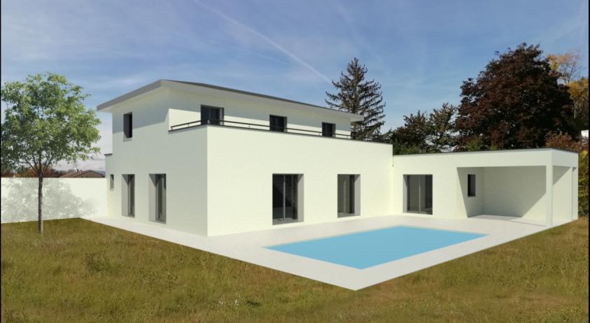 construction d'une maison neuve d'environ 175 m² dans le Rhône