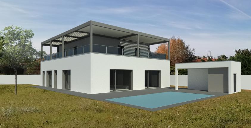 construction d'une maison neuve d'environ 190 m² dans le Rhône