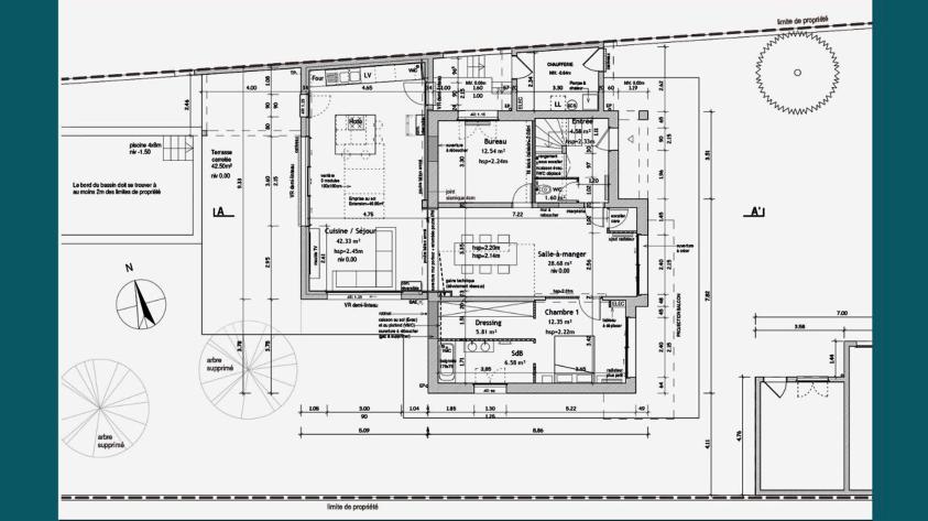 extension d'une maison individuelle _ plan