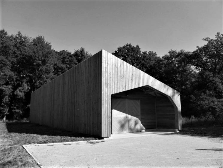 Hangar de stockage tout bois