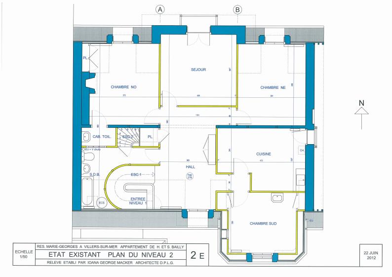 Plan du niveau bas avant travaux