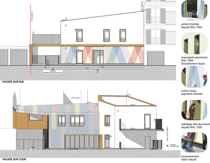 projet de façades et matériaux