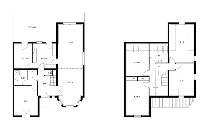 Plans de l'habitation