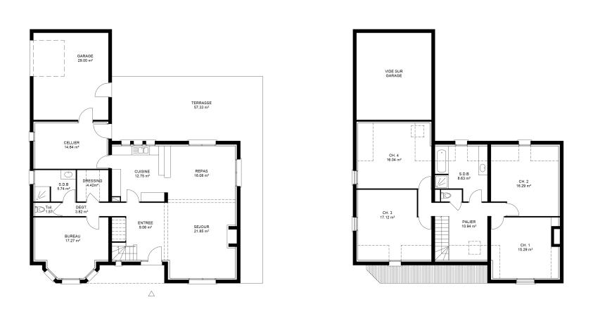 Plans de l'habitation