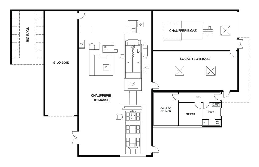 Plan de la Chaufferie