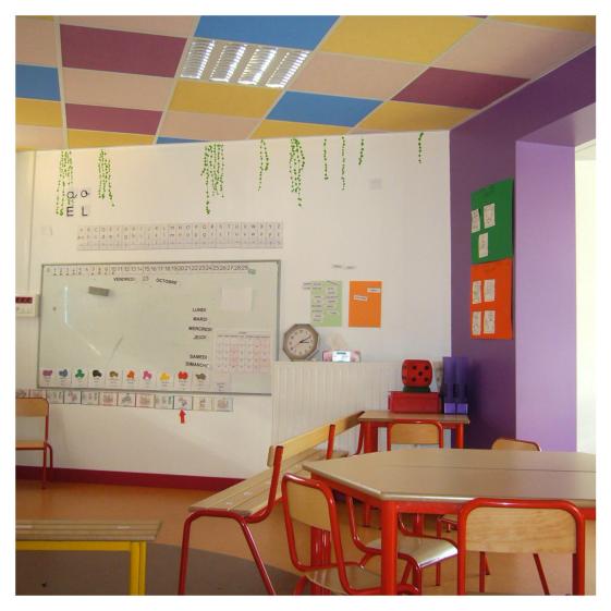 maternelle, détail salle de classe