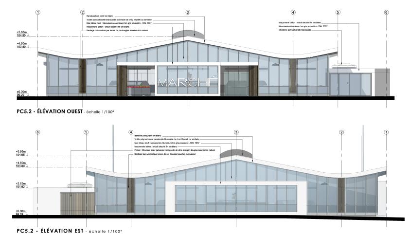 Façades projetées 