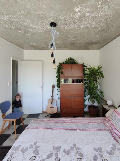 Rénovation d'un appartement des années 70 au Bouscat - la chambre parentale