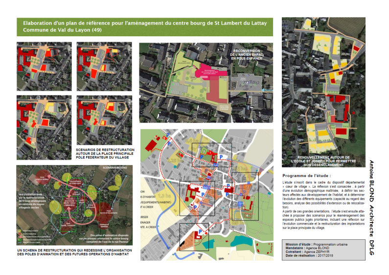 Plan de référence pour l’aménagement du centre bourg de St Lambert du Lattay	