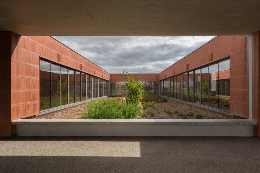 Vue sur un des patios