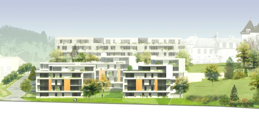 Vue Sud sur logements