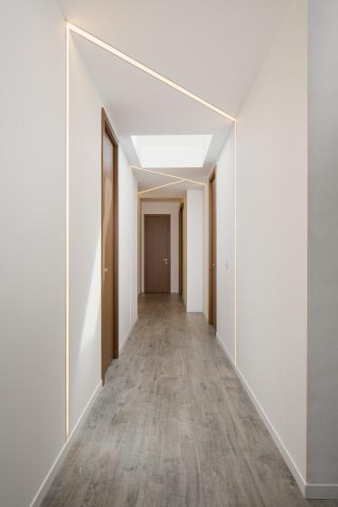 Intérieur - Couloir avec led