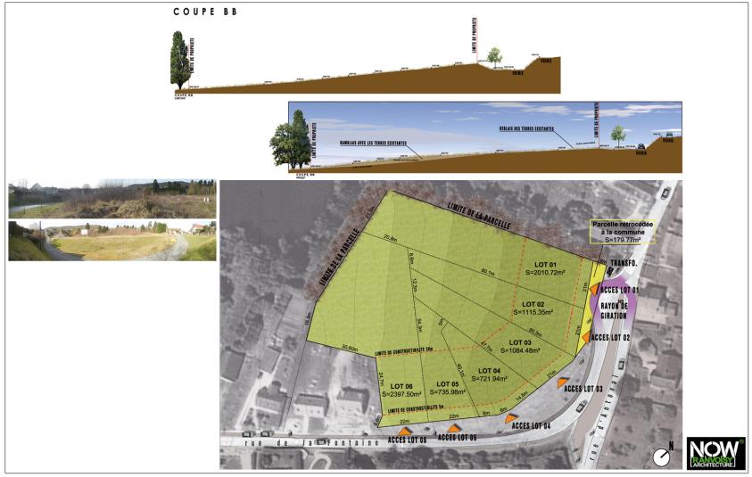 Plan masse de répartition des lots