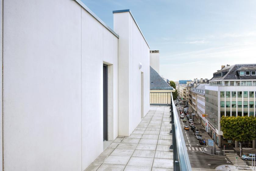 Vue depuis la terrasse en attique