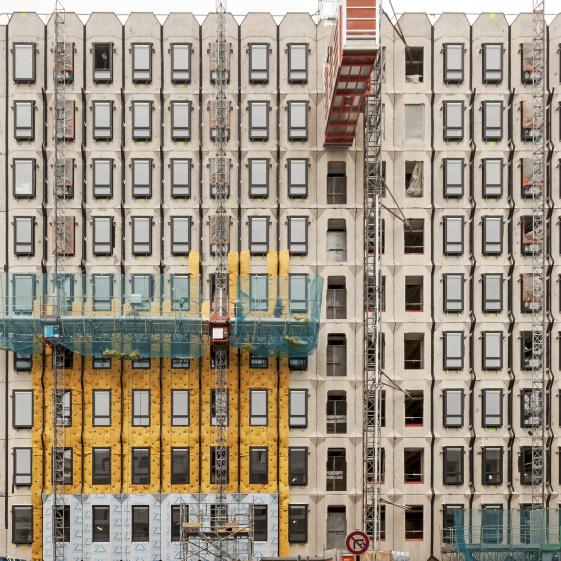 Spectaculaire ré-architecture de bureaux à Paris 13ème - pose de l'isolation ext