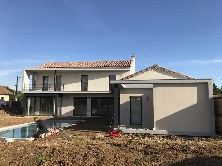 MOOVIS Architecte - Villa D2 - façade sud sur jardin