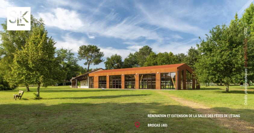 Salle des fêtes à Brocas (40) | SLK-ARCHITECTES