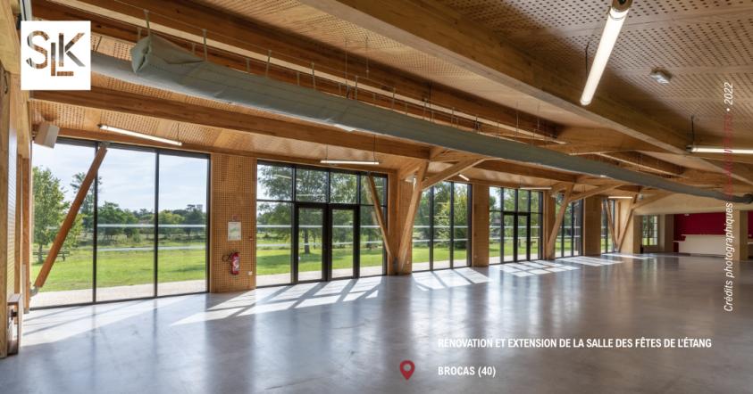 Salle des fêtes à Brocas (40) | SLK-ARCHITECTES