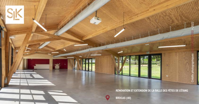 Salle des fêtes à Brocas (40) | SLK-ARCHITECTES