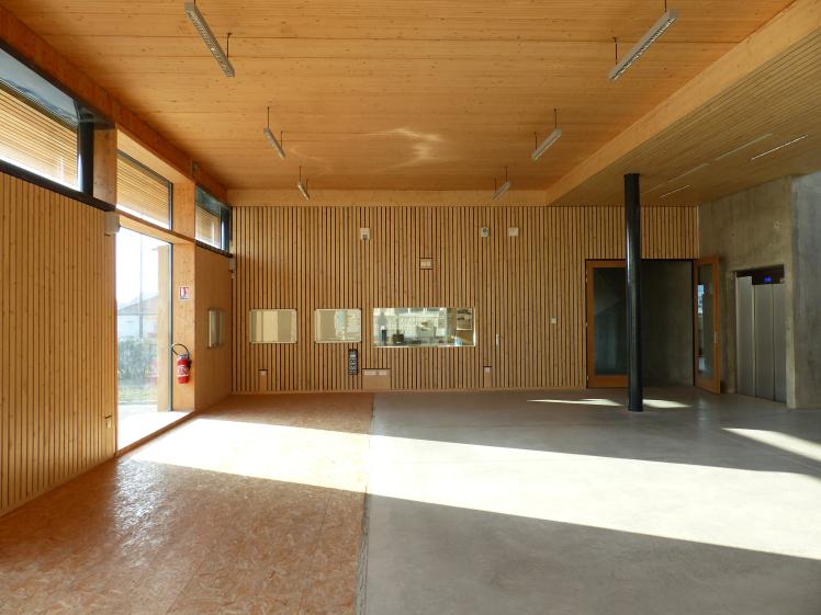 Hall d'entrée - Halle bois - Lycée Gaudier Brzeska