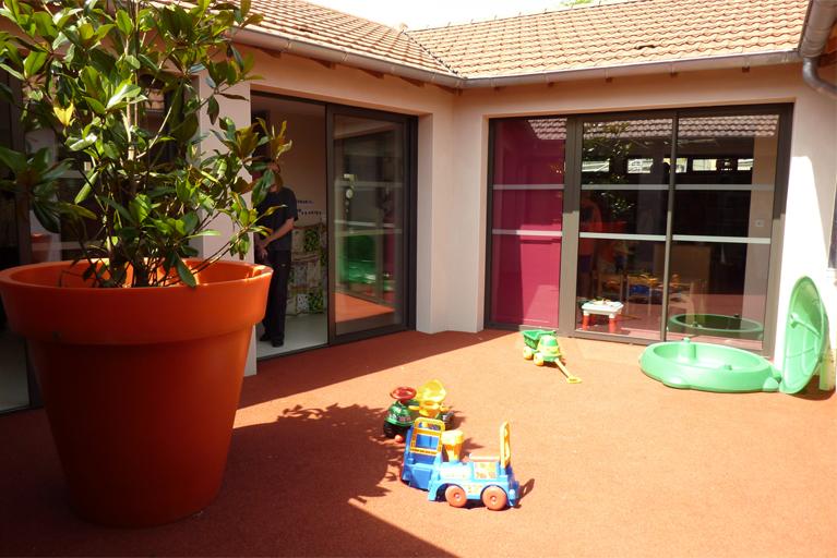 Patio au coeur de l'univers de l'enfant