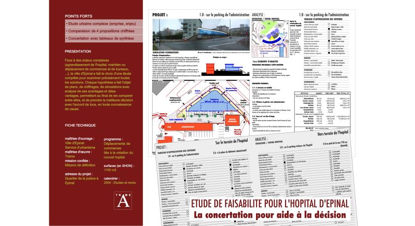 Etude comparative pour l'hôpital d'Epinal