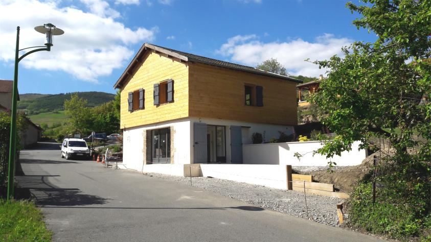 Chantier achevé côté terrasse