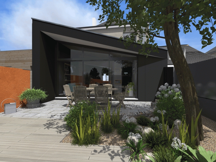 Extension d'une maison de ville à Avrillé (49) - architecte Atelier 14