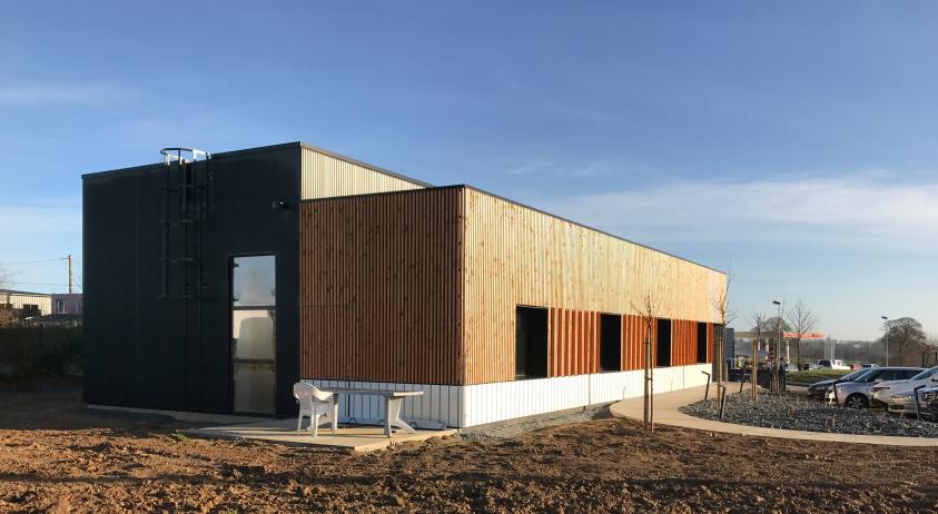 Bureaux SCI CAPI - Vue depuis le fond de la parcelle