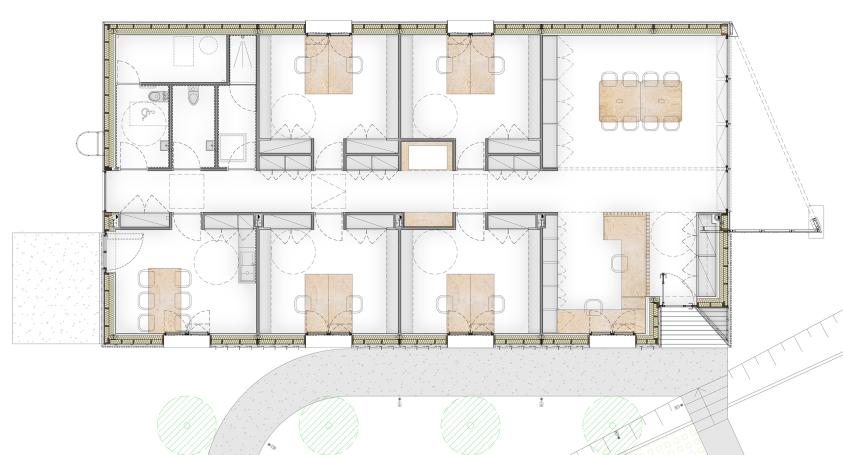 Bureaux SCI CAPI - Plan de niveau