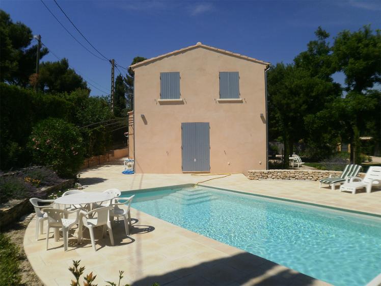 Façade Sud avec piscine - après travaux