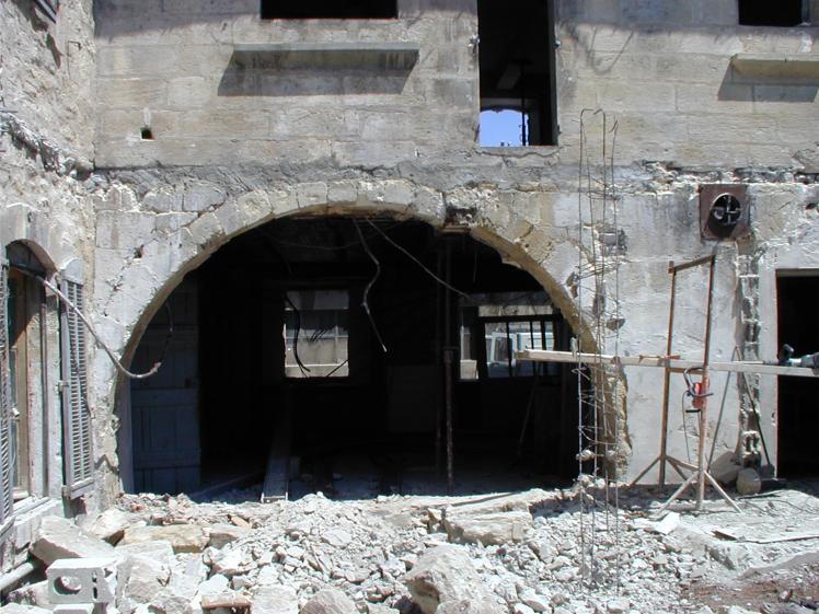 Façades sur cour intérieure - chantier