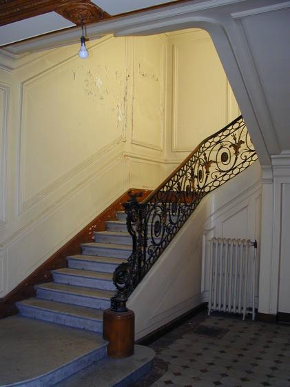 Hall et escalier intérieur - état des lieux