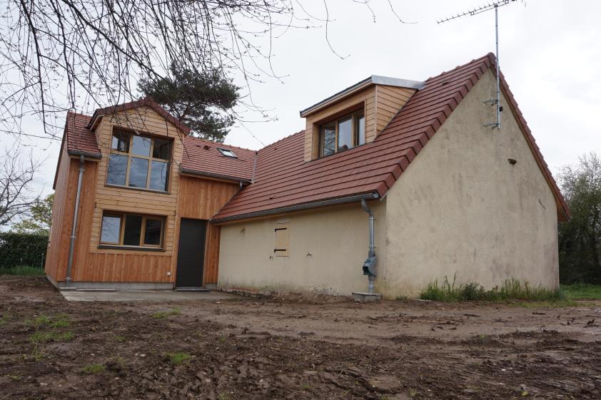 Façade Arrière, vue sur l'extension