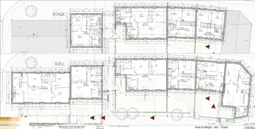 les plans rdc/r+1