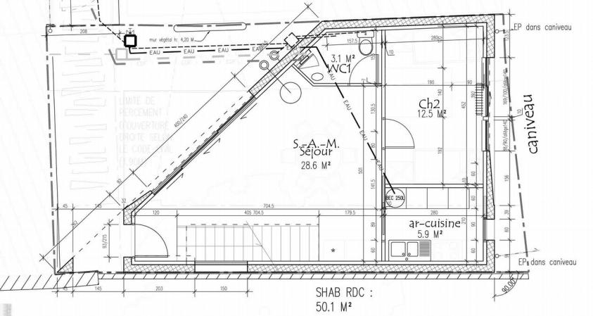 dent creuse version lame de couteau : le plan