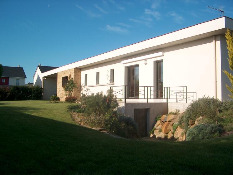 Maison avec patio en loire atlantique architecte philippe LEBOURG