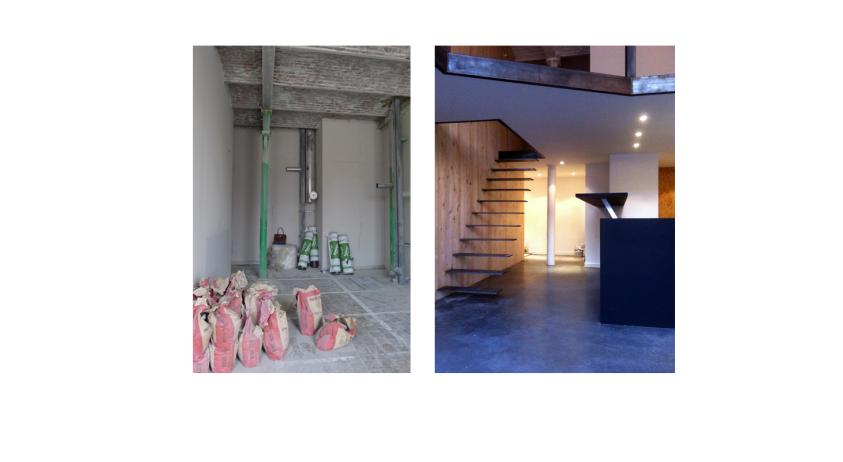 Aménagement d'un loft - vues avant et après travaux - Réalisation : Making Lofts