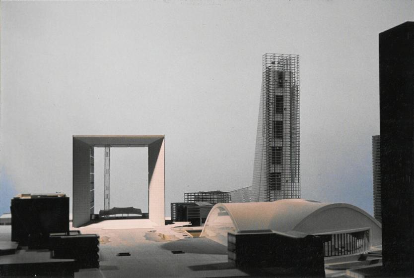 Maquette vue Est (Parvis)