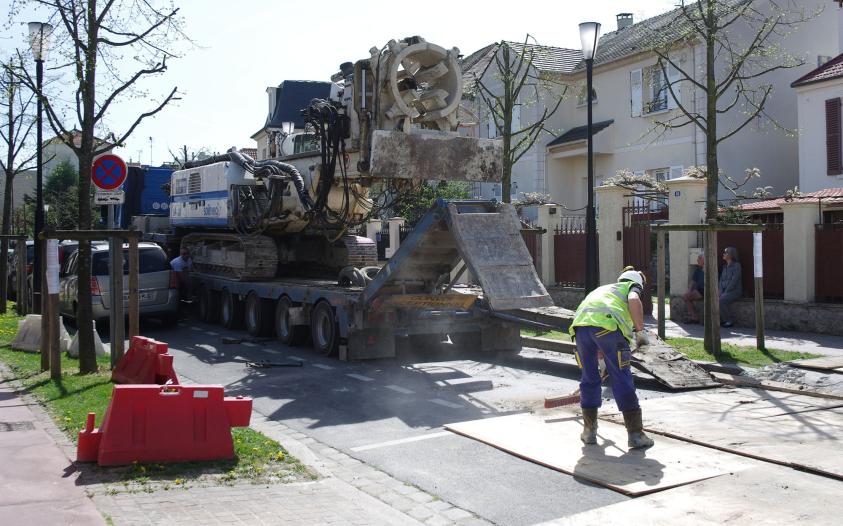 extension d'un hôtel particulier, travaux