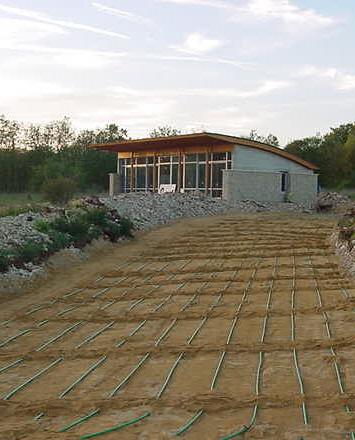 Chantier: mise en place du captage géothermique