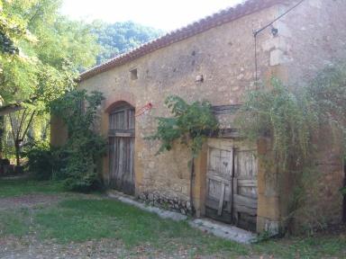 Façade de la grange avant travaux