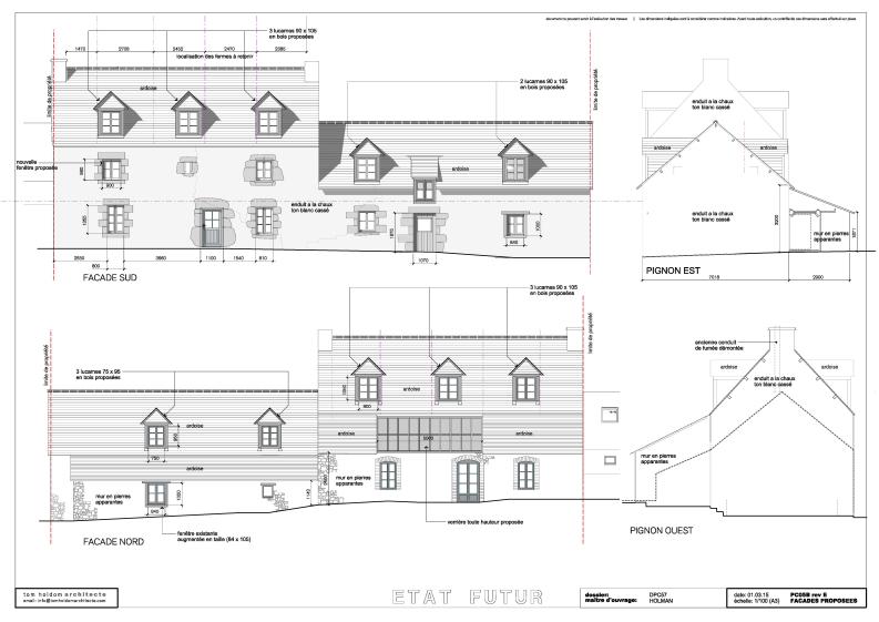 façades proposées