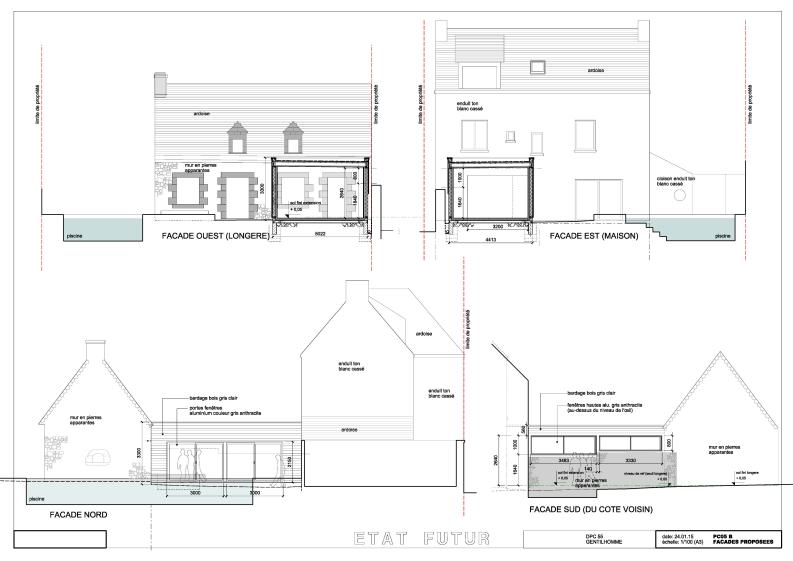 façades proposées