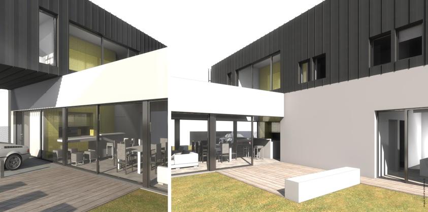 Maison contemporaine - image 3D du projet