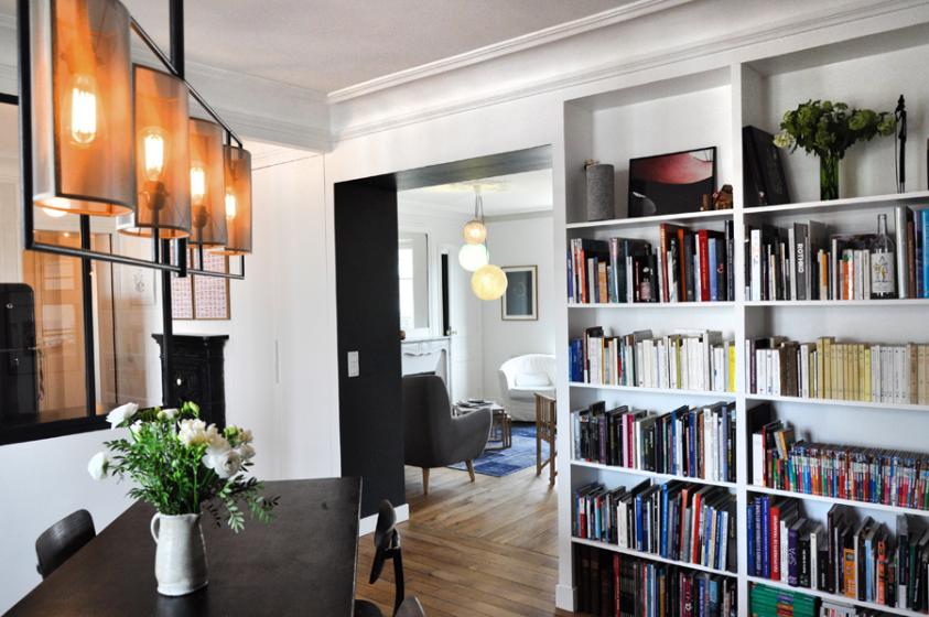 Bibliothèque, salle à manger. Malgorzata Zielinska Photographe.