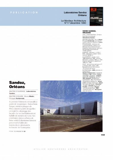 Publication : Le Moniteur Architecture
